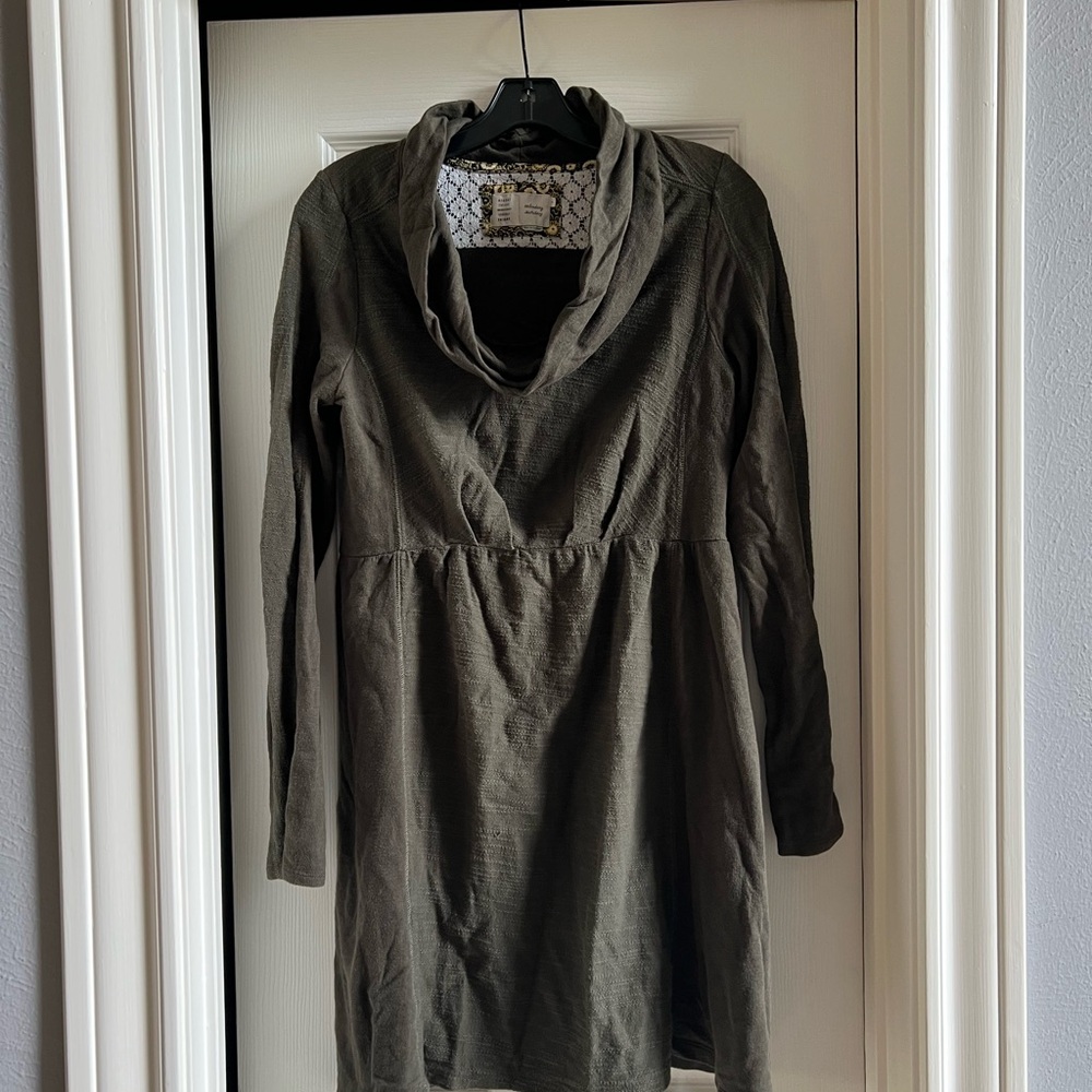 Olive Green Long Sleeve Dress